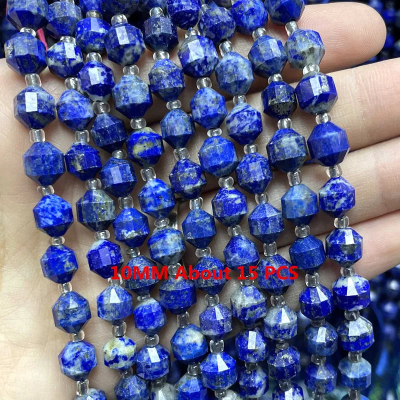 Lapis Lazuli Natural Stone Beads | Loose Spacer Beads for Jewelry Making