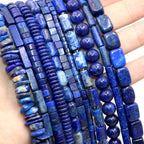 Lapis Lazuli Natural Stone Beads | Loose Spacer Beads for Jewelry Making