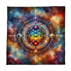Psychedelic Flower of Life Chakra Altar Cloth — Tarot & Divination Mat