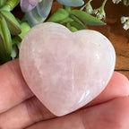 Rose Quartz Heart Stone | Natural Pink Crystal for Love & Emotional Healing
