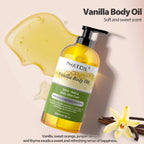Natural Body & Carrier Oil for Skin, Hair & Massage — Vanilla, Castor, Rosehip & Jojoba