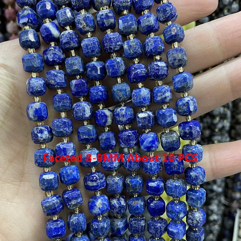 Lapis Lazuli Natural Stone Beads | Loose Spacer Beads for Jewelry Making