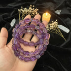 Amethyst Tumbled Bead Bracelet