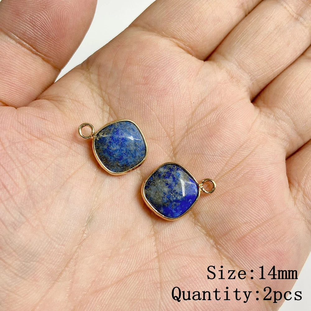 Lapis Lazuli Natural Gemstone Pendants & Charms | Jewelry Making Supplies