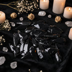 Black Obsidian Arrowheads — Natural Stone Carvings for Reiki, Decor & Jewelry Making (30–50mm)