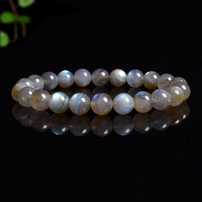 Labradorite Crystal Bracelet | Natural Gemstone Bead Bracelet