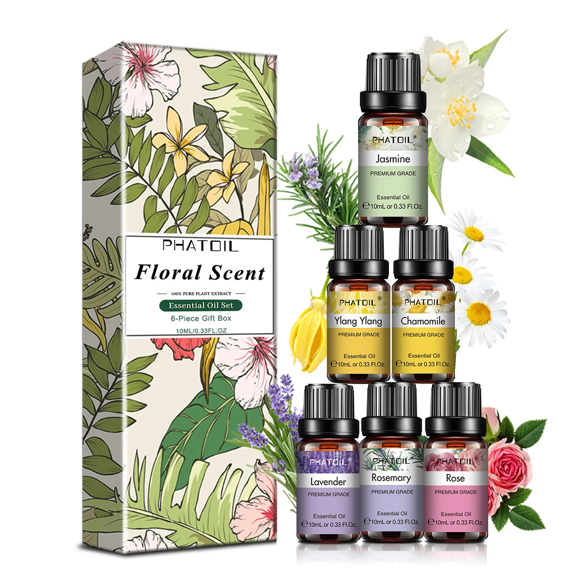 Essential Oils Gift Set – 10ml Singles, 6-Pack & 10-Pack