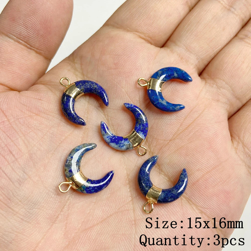 Lapis Lazuli Natural Gemstone Pendants & Charms | Jewelry Making Supplies