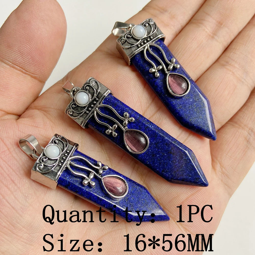 Lapis Lazuli Natural Gemstone Pendants & Charms | Jewelry Making Supplies