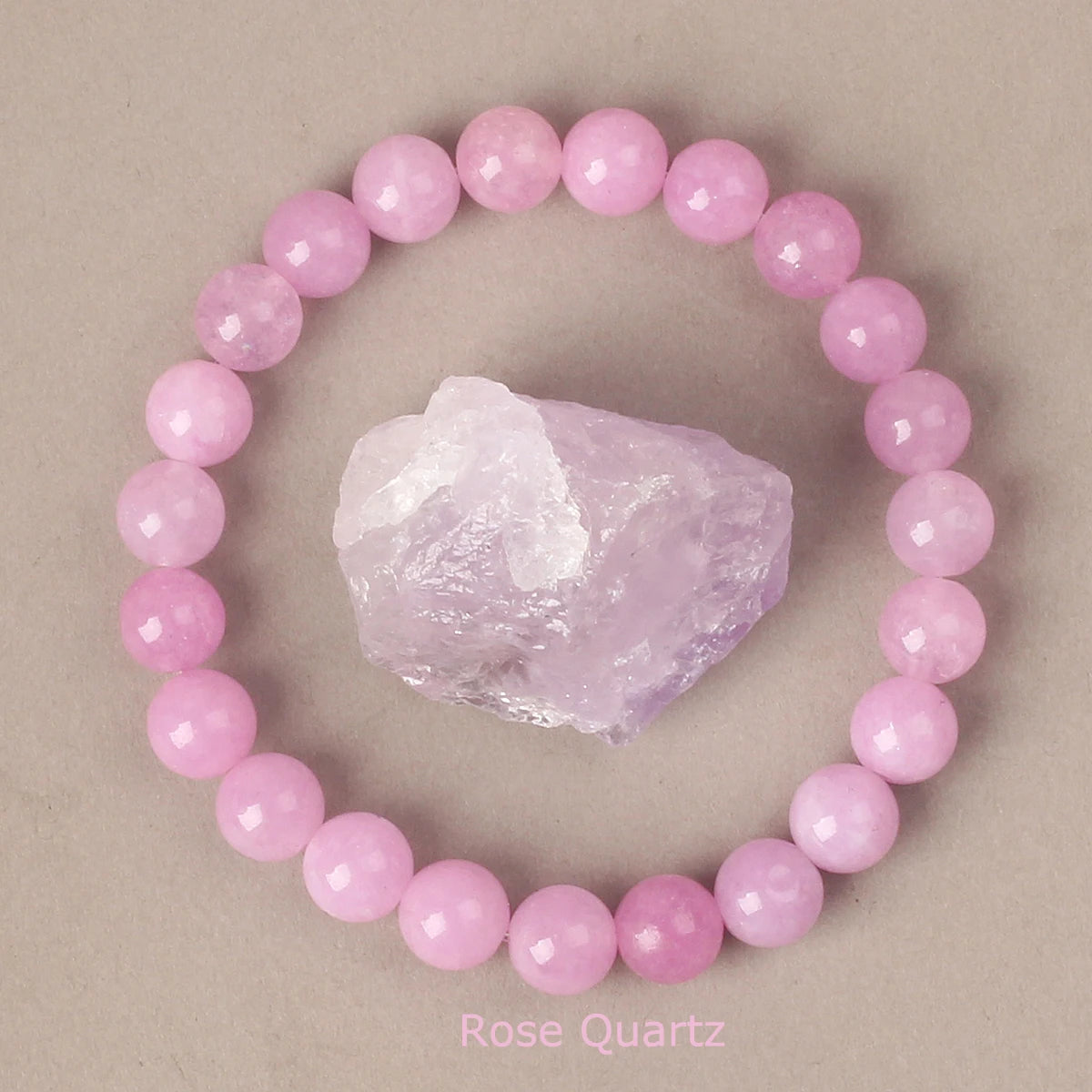 Natural Crystal Bead Bracelet | Choose Your Stone | 6mm or 8mm