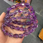 Amethyst Tumbled Bead Bracelet