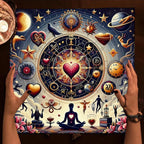Celestial Cosmic Altar Cloth — Mystical Astrological Tarot Mat