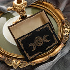 Black Lacquered Tarot Box with Gold Sacred Symbol | Choose Your Design
