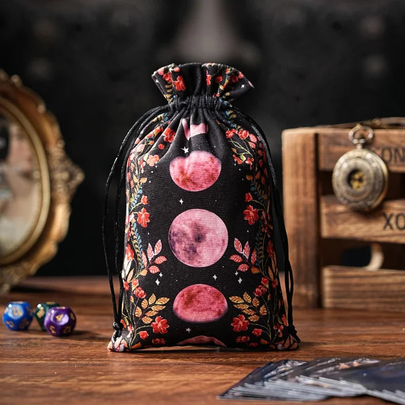 Velvet Drawstring Pouch — Tarot, Crystal & Rune Storage Bag