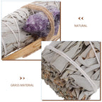 Sacred Smudging Ritual Bundle | White Sage, Palo Santo & Amethyst