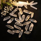 Natural Clear Quartz Raw Crystal Wands | Polished Bulk Bag