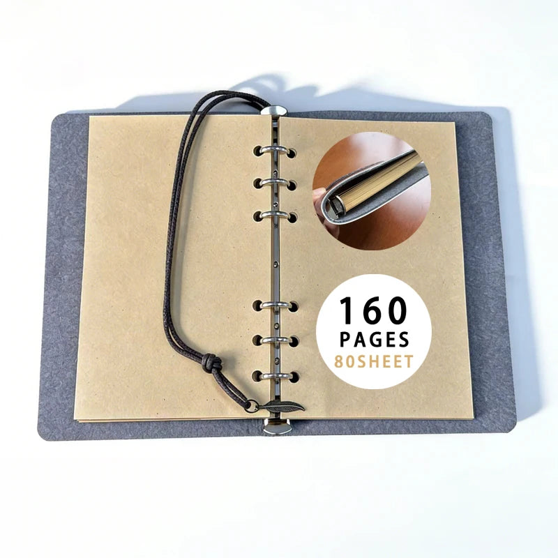 All-Seeing Eye Leather Journal — Refillable Vintage Travel Notebook