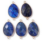 Lapis Lazuli Gemstone Charms & Connectors | Natural Stone Jewelry Making Supplies