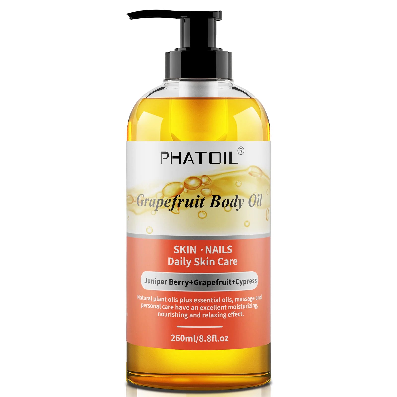 Botanical Body Oil 260ml | Moisturizing & Long-Lasting Scent for Skin, Hair & Massage