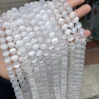 Selenite Round Stone Beads – Natural Crystal Beads for Jewelry Making