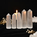 Selenite Crystal Point Tower – Natural Healing Wand