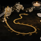 Celestial Moon & Star Gold Chain Necklace – Gentle Guidance & Cosmic Connection