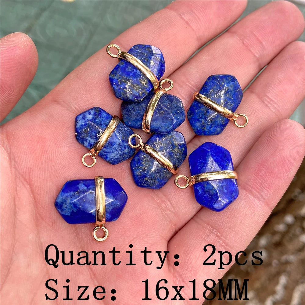 Lapis Lazuli Natural Gemstone Pendants & Charms | Jewelry Making Supplies