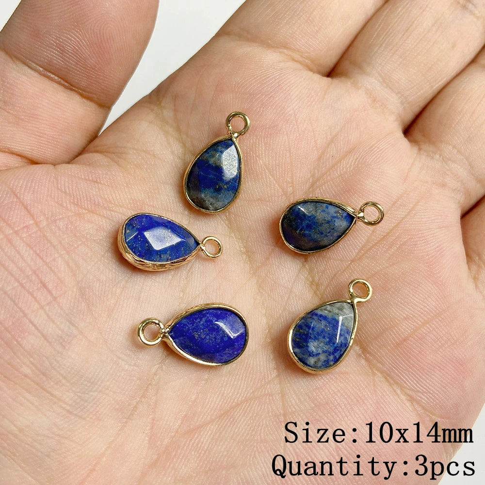 Lapis Lazuli Natural Gemstone Pendants & Charms | Jewelry Making Supplies
