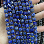 Lapis Lazuli Natural Stone Beads | Loose Spacer Beads for Jewelry Making