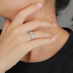 Larimar Cluster 925 Sterling Silver Ring