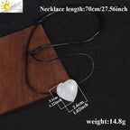 Natural Stone Heart Pendant Necklace – Choose Your Crystal