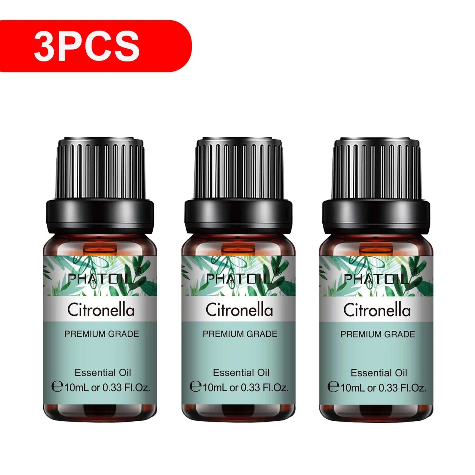3-Pack Pure Essential Oil Set | 10ml Aromatherapy Oils