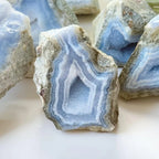 Blue Lace Agate Raw Specimen | Natural Rough Crystal