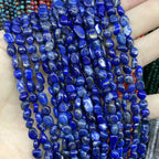 Lapis Lazuli Natural Stone Beads | Loose Spacer Beads for Jewelry Making