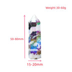 Aura Zebra Crystal Point Tower | Black & White Quartz Obelisk