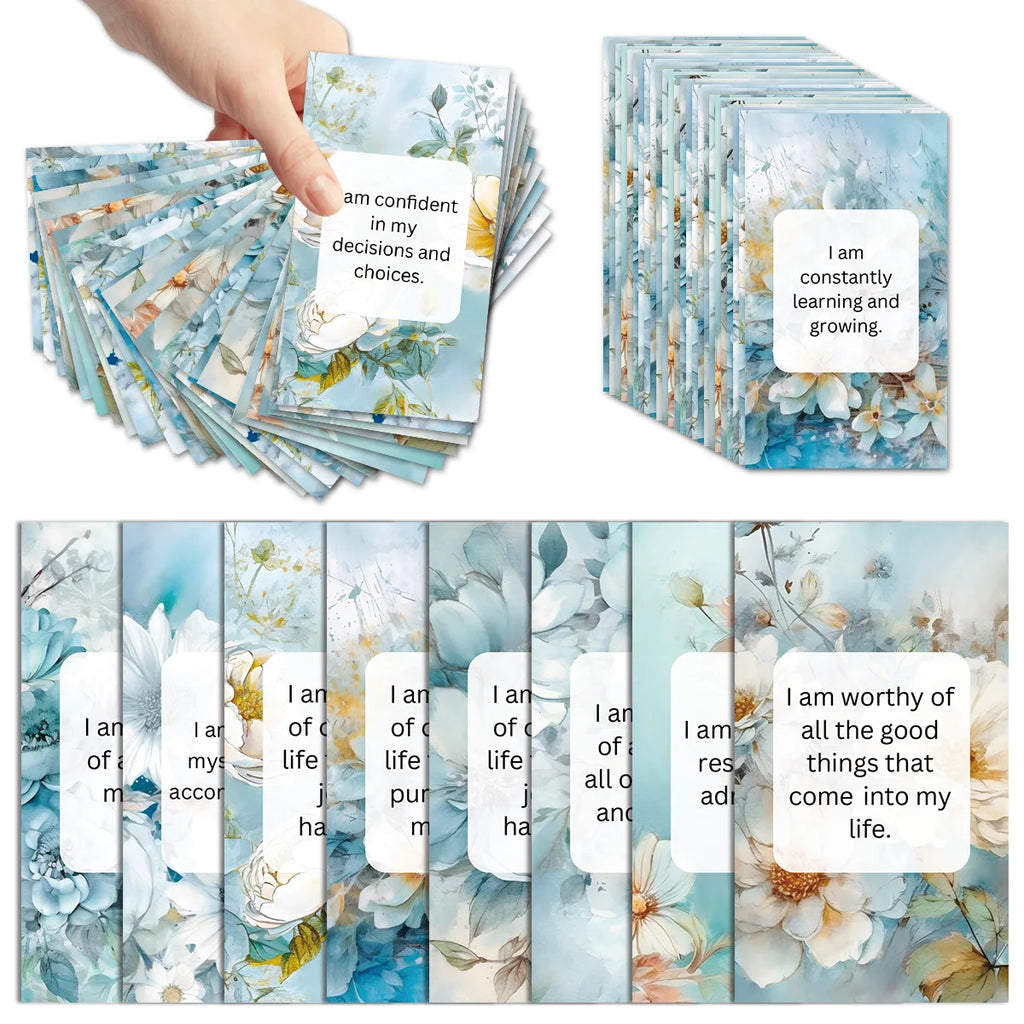 Daily Affirmation Cards | Set of 60 | Positive Mindset & Self-Love Practice