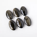 Golden Obsidian Palm Stone