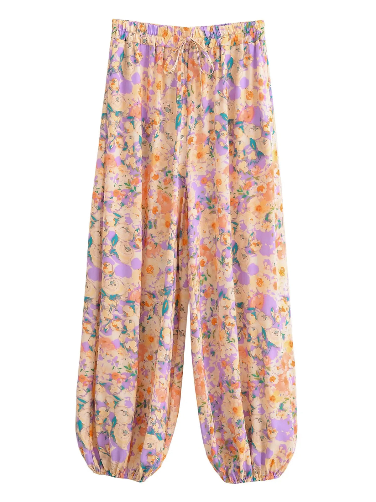 Boho Floral Harem Pants