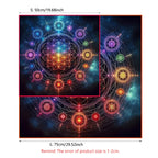 Mandala Flower of Life Altar Cloth — Sacred Geometry Tarot Mat