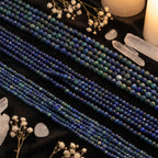 Lapis Lazuli Faceted Spacer Beads | 2mm 3mm 4mm | Natural Gemstone Jewelry Making