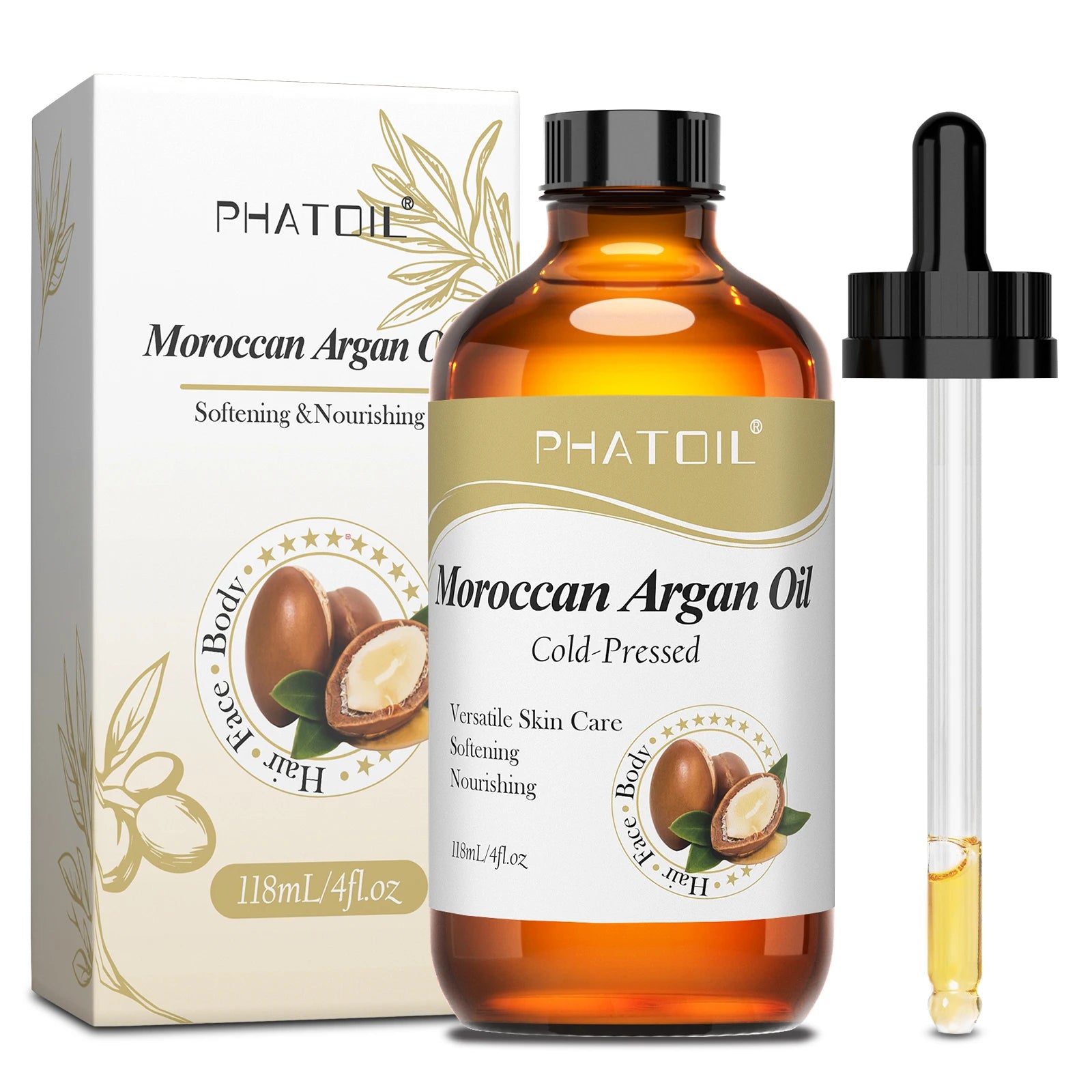 Pure Carrier Oils 118ml with Dropper – Rosehip, Argan, Jojoba & More