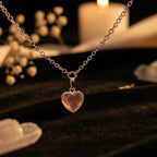 Heart Rose Quartz Pendant Necklace – Love, Compassion & Gentle Healing