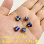 Lapis Lazuli Gemstone Charms & Connectors | Natural Stone Jewelry Making Supplies