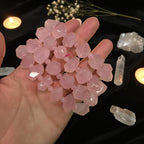 Madagascar Rose Quartz Irregular Bead Bracelet | Natural Gemstone