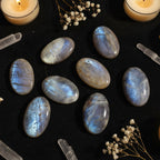 Moonstone Palm Stone | Natural Crystal for Healing & Meditation