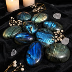 Labradorite Palm Stone | Natural Crystal for Reiki & Meditation
