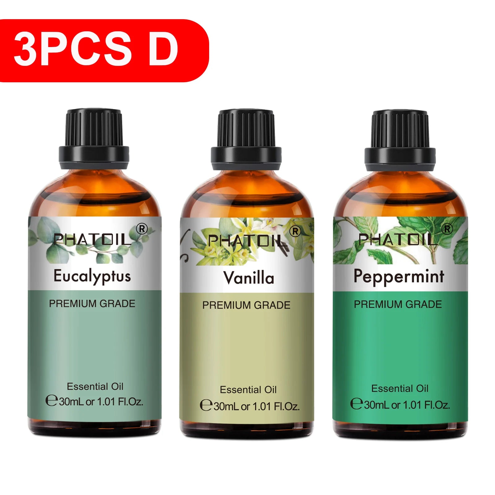 Pure Essential Oils – 30ml Singles, 2-Pack & 3-Pack Sets