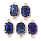 Lapis Lazuli Gemstone Charms & Connectors | Natural Stone Jewelry Making Supplies