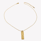 Zodiac Bar Pendant Necklace — 18K Gold & Silver Rectangle Star Sign