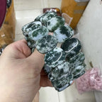 Natural Green Tree Moss Agate Bracelet